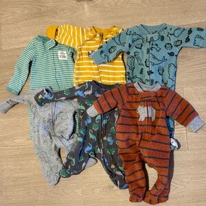 Carters Bundle 6 Premie Pajamas Sleepers